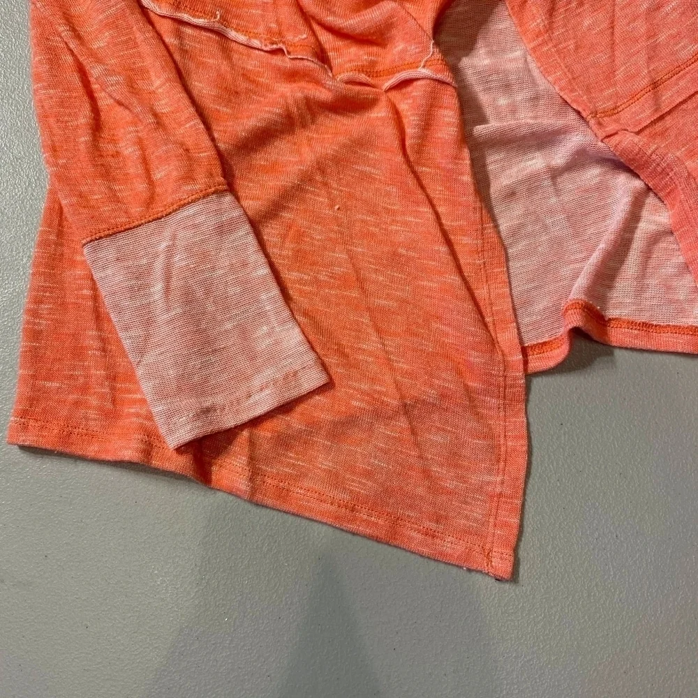 Maurices Two Tone Heathered Coral Open Cardigan Women's Small S Lightweight EUC